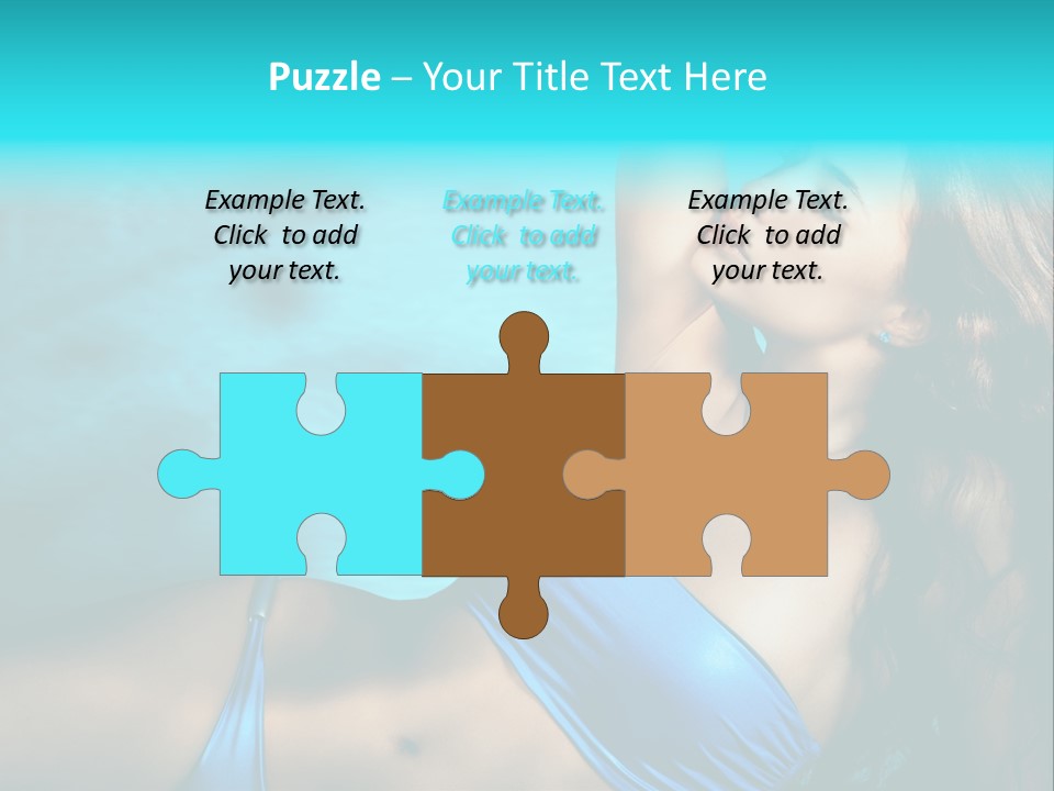 Hair Pool Lie PowerPoint Template