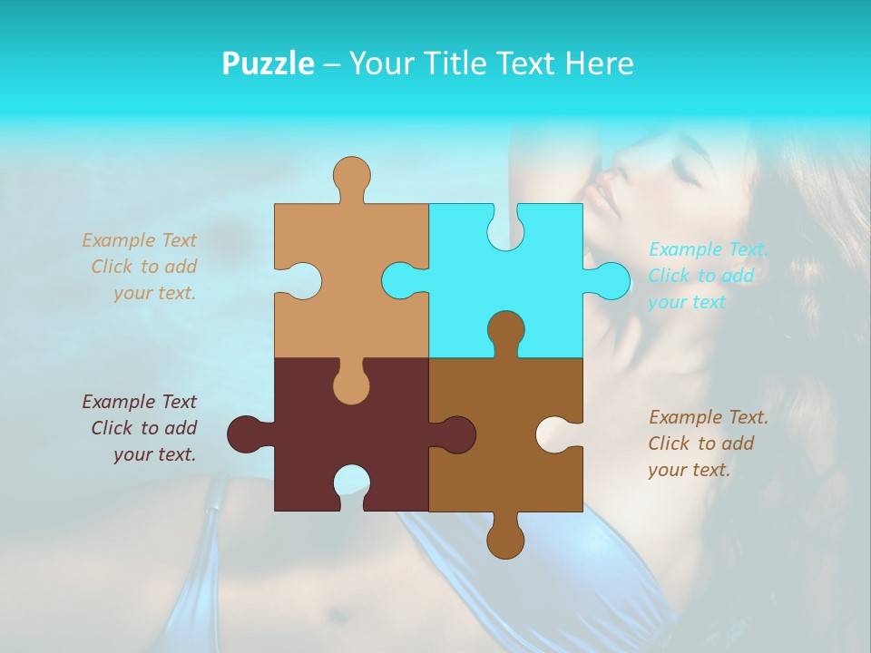 Hair Pool Lie PowerPoint Template