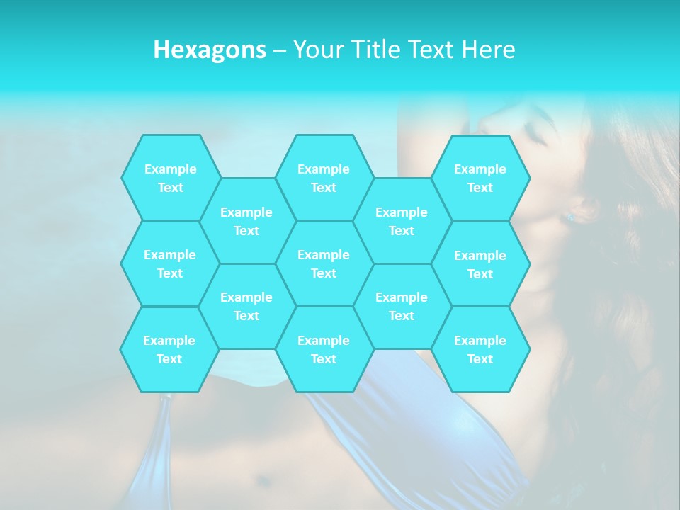 Hair Pool Lie PowerPoint Template