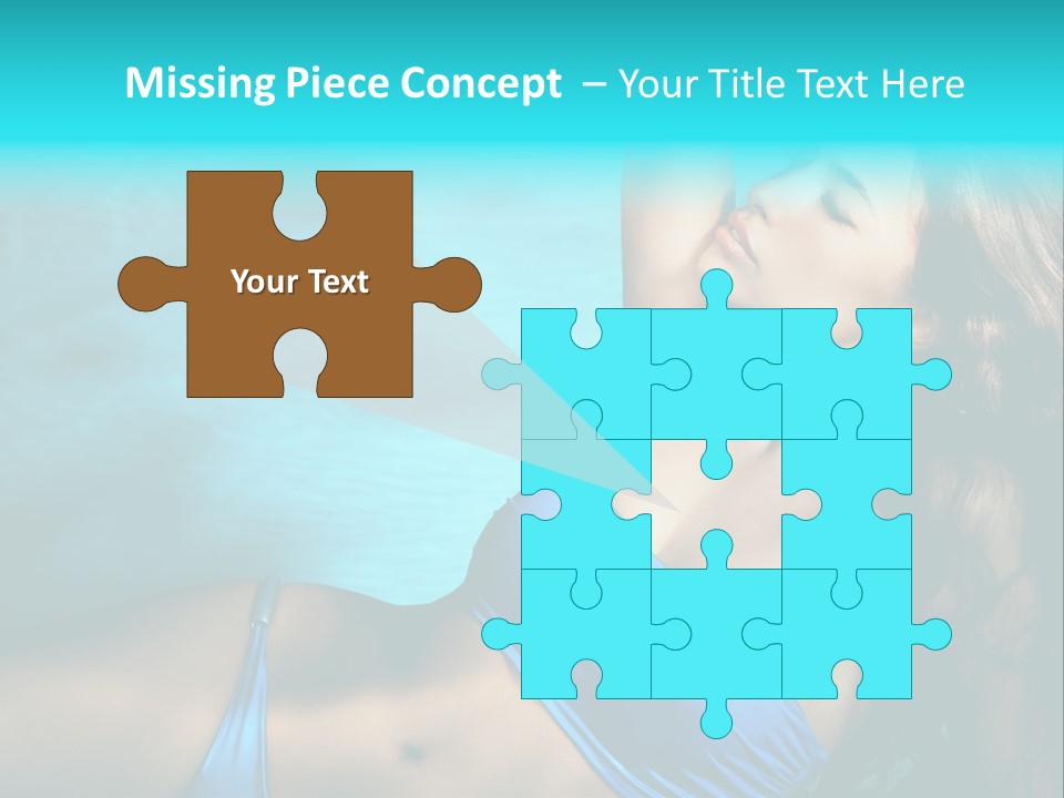 Hair Pool Lie PowerPoint Template