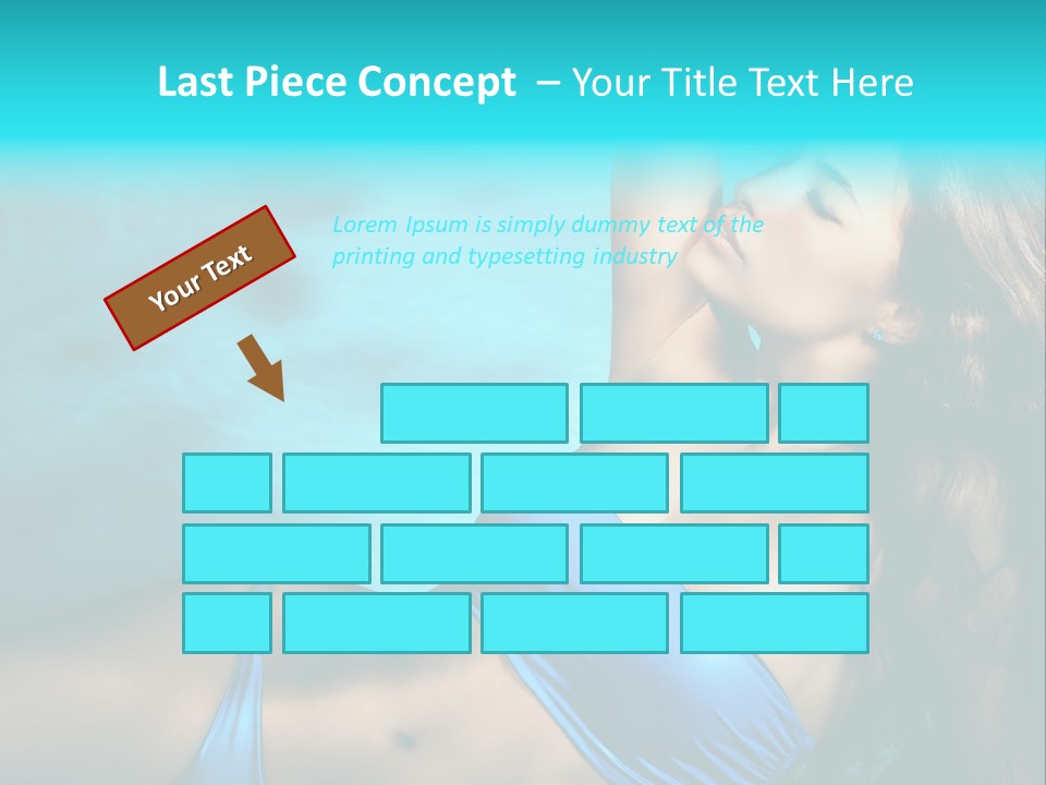 Hair Pool Lie PowerPoint Template