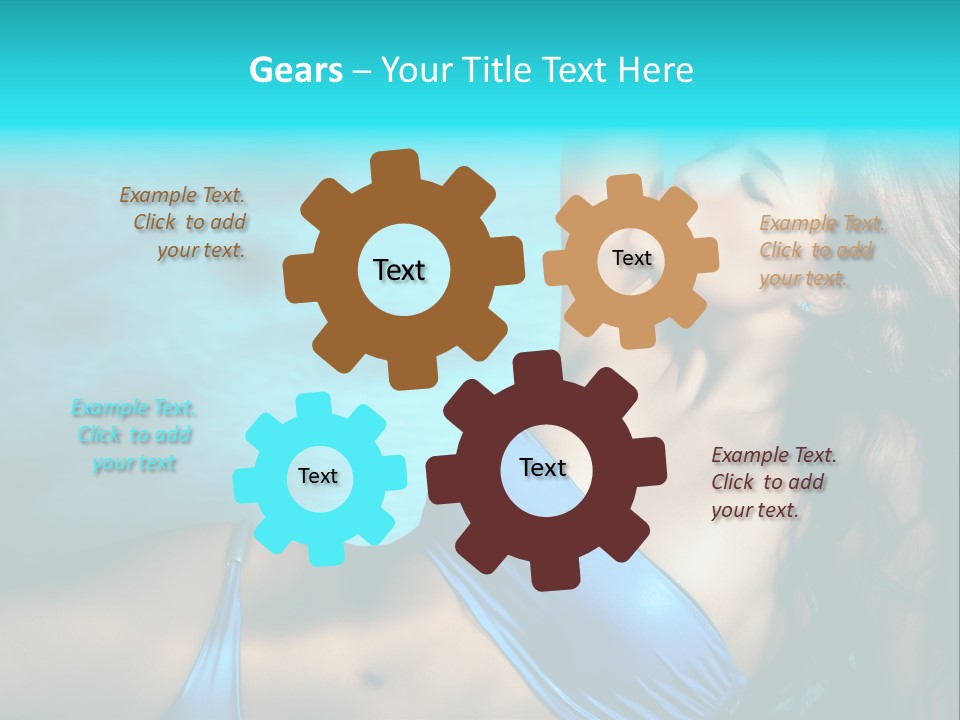 Hair Pool Lie PowerPoint Template