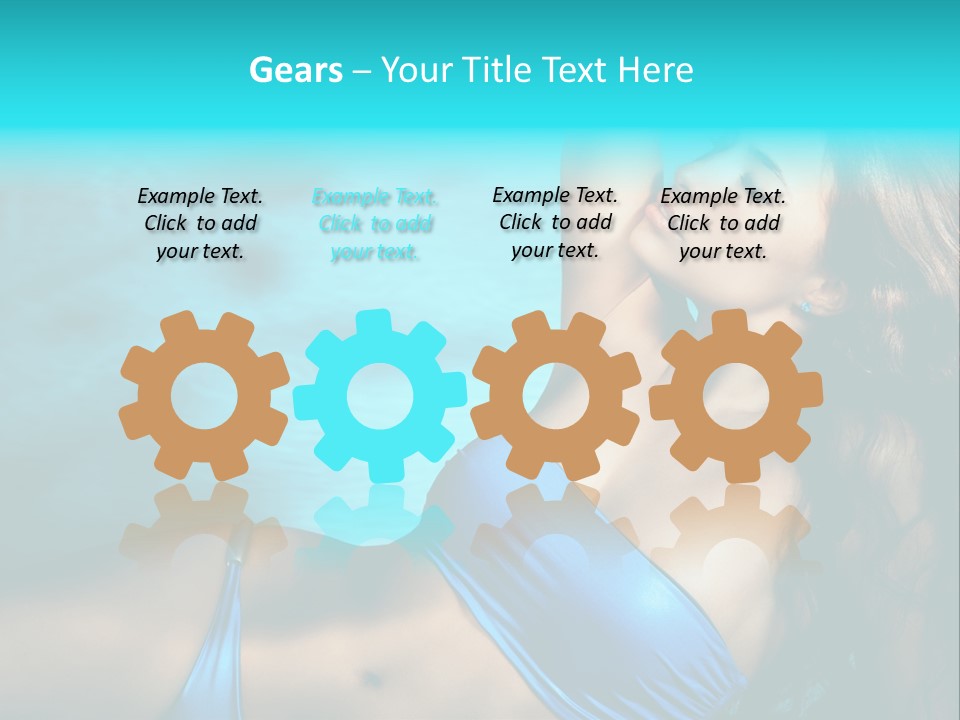 Hair Pool Lie PowerPoint Template