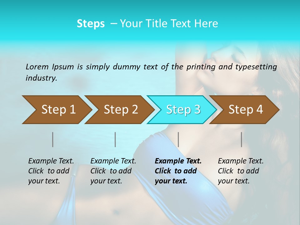 Hair Pool Lie PowerPoint Template