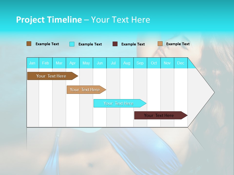 Hair Pool Lie PowerPoint Template
