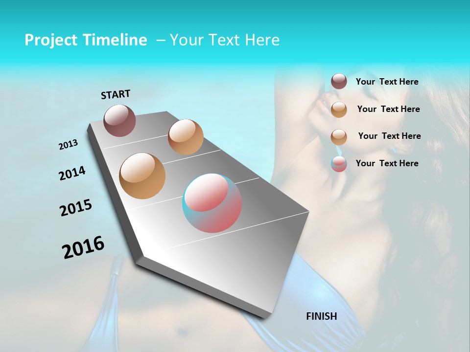 Hair Pool Lie PowerPoint Template