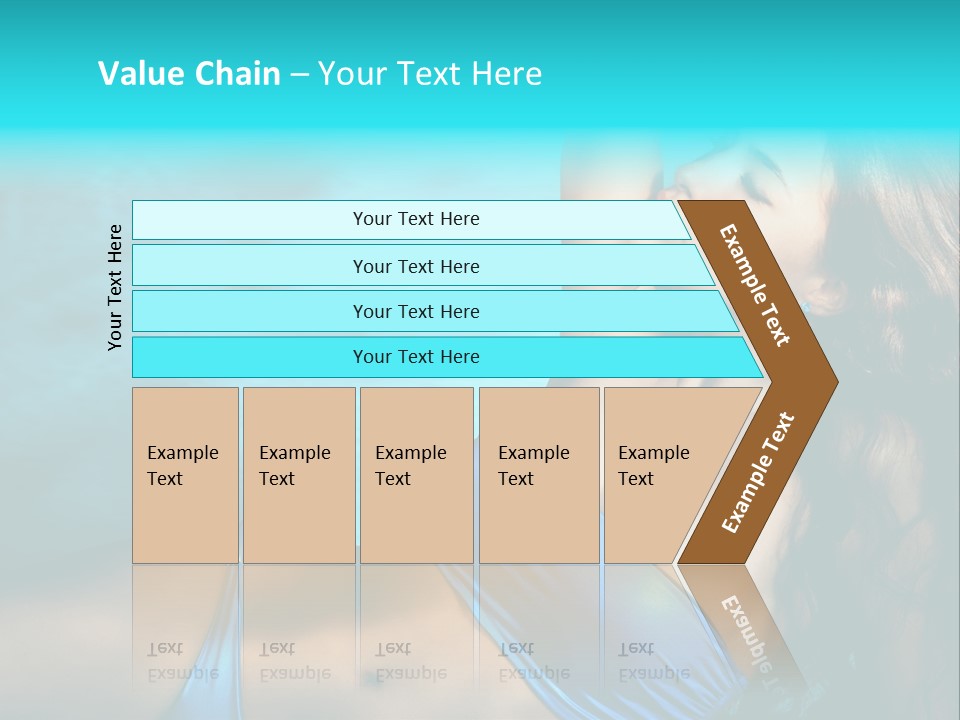 Hair Pool Lie PowerPoint Template
