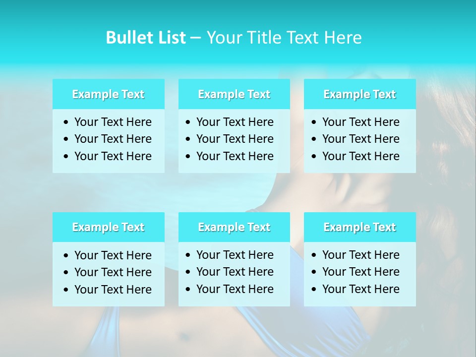 Hair Pool Lie PowerPoint Template