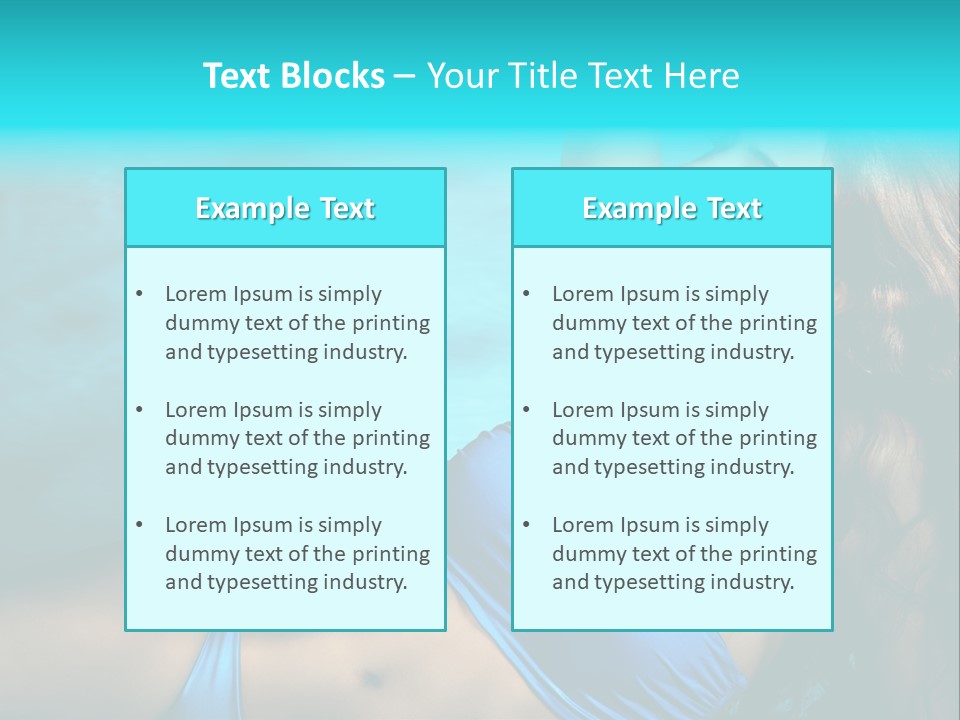 Hair Pool Lie PowerPoint Template