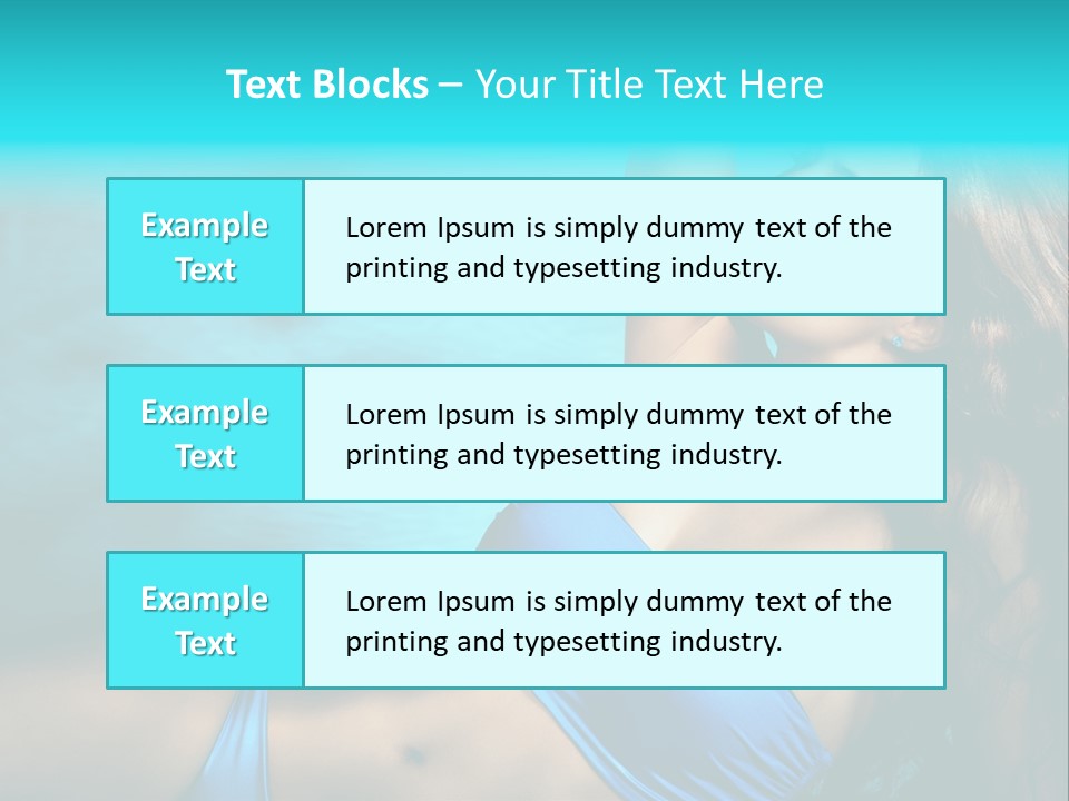 Hair Pool Lie PowerPoint Template