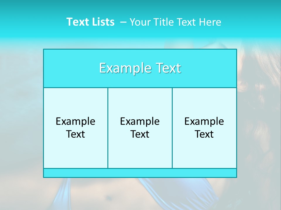 Hair Pool Lie PowerPoint Template