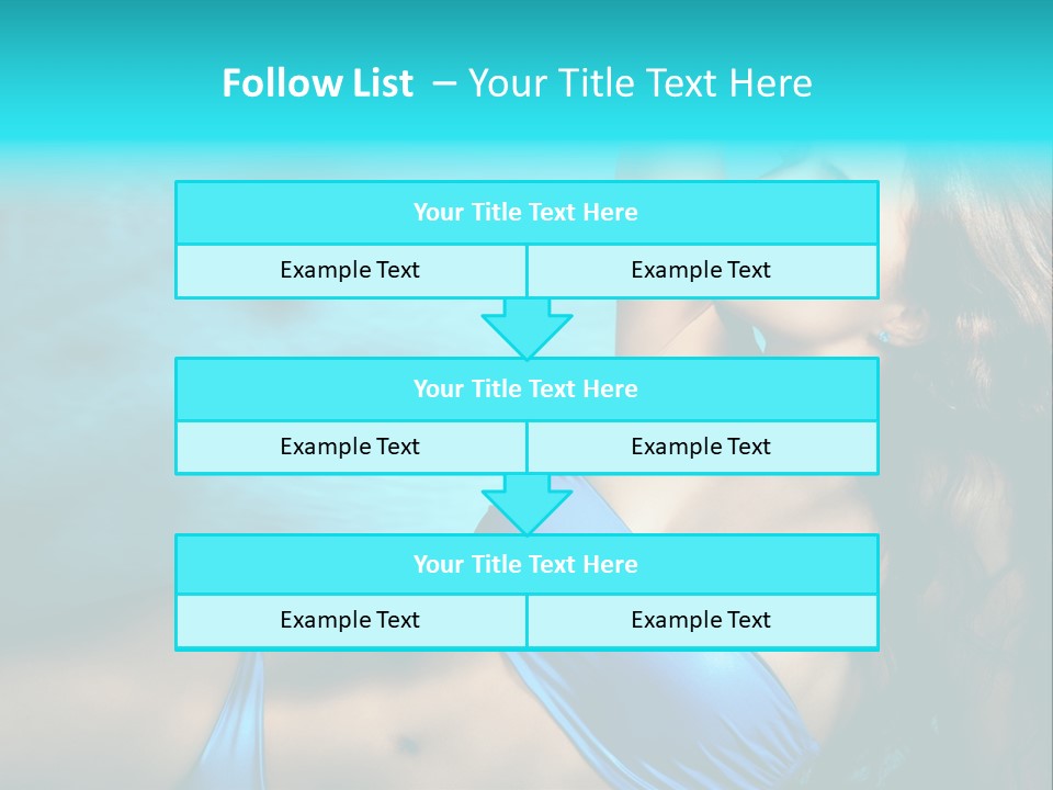 Hair Pool Lie PowerPoint Template