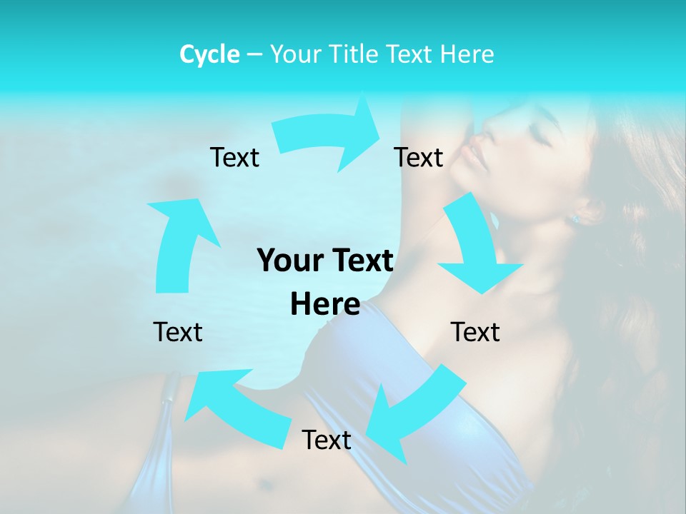 Hair Pool Lie PowerPoint Template