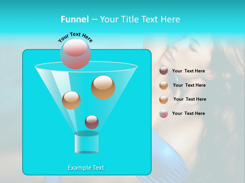 Hair Pool Lie PowerPoint Template