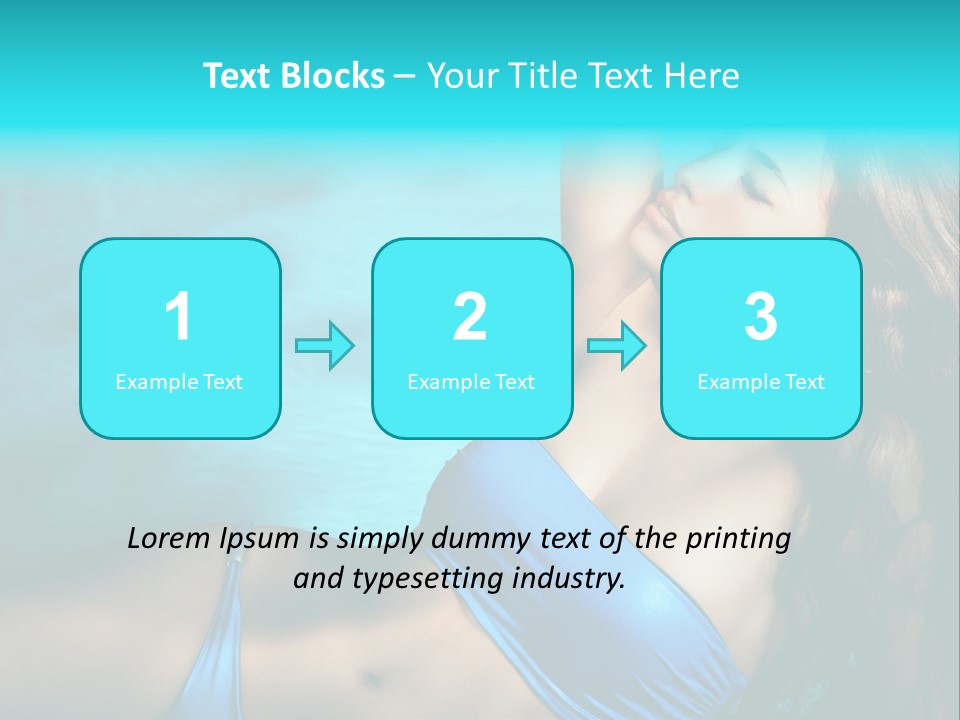 Hair Pool Lie PowerPoint Template