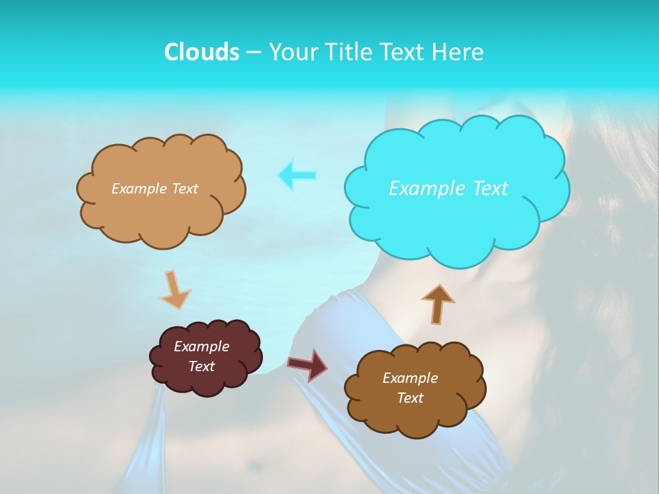 Hair Pool Lie PowerPoint Template
