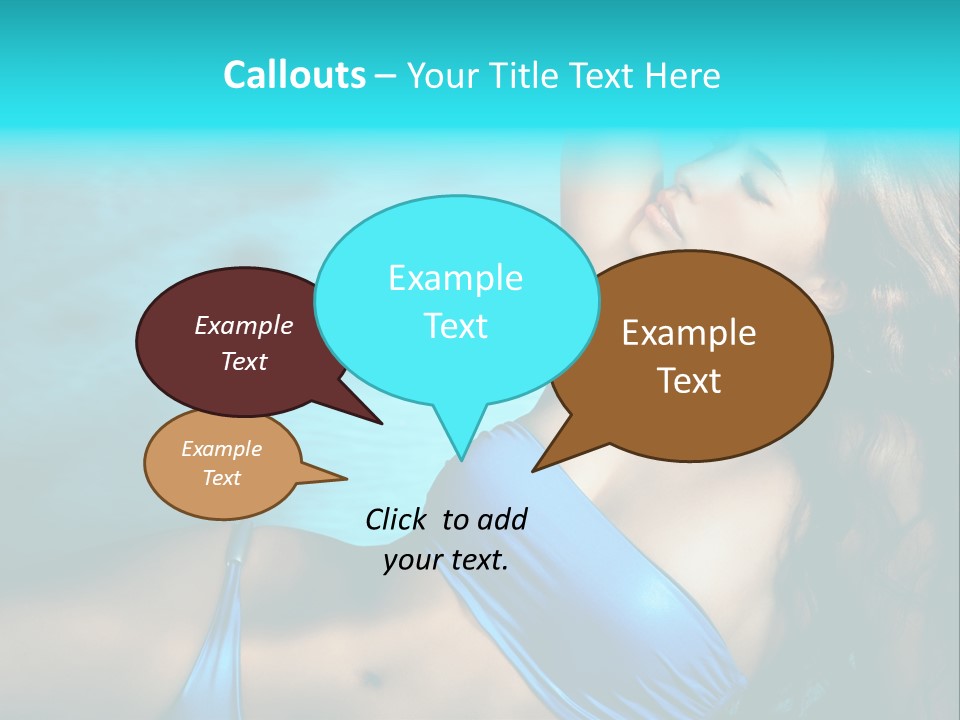 Hair Pool Lie PowerPoint Template