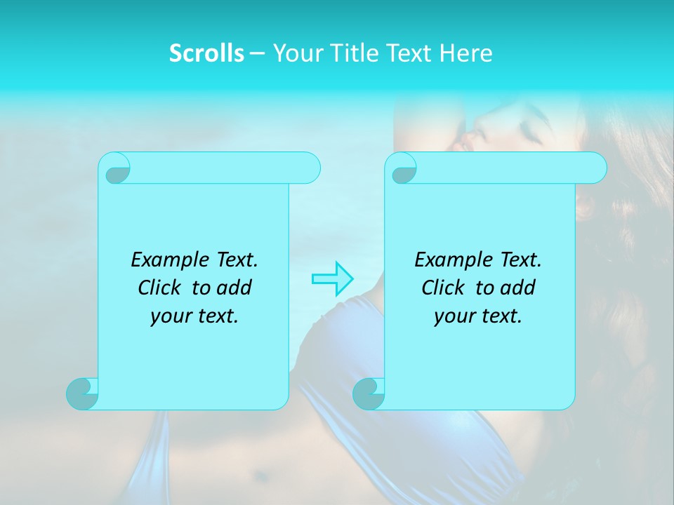Hair Pool Lie PowerPoint Template