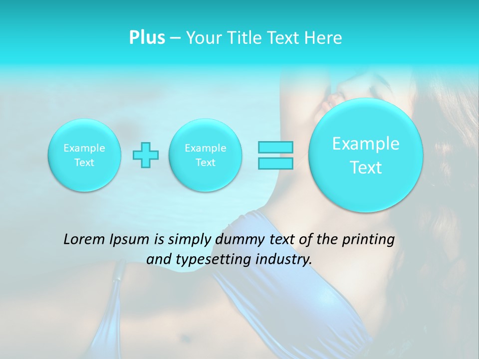 Hair Pool Lie PowerPoint Template