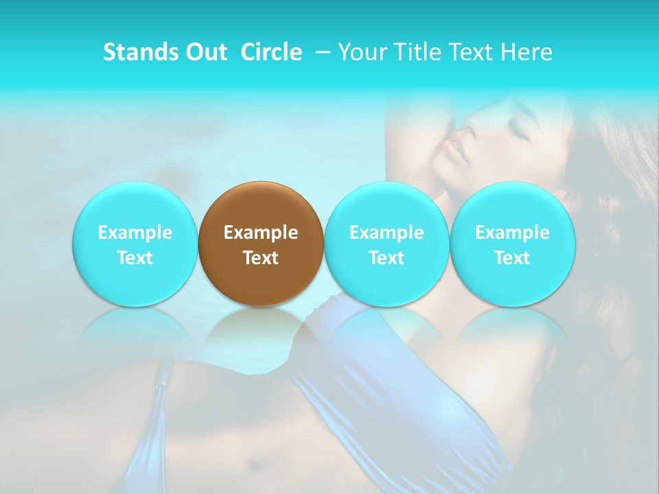 Hair Pool Lie PowerPoint Template