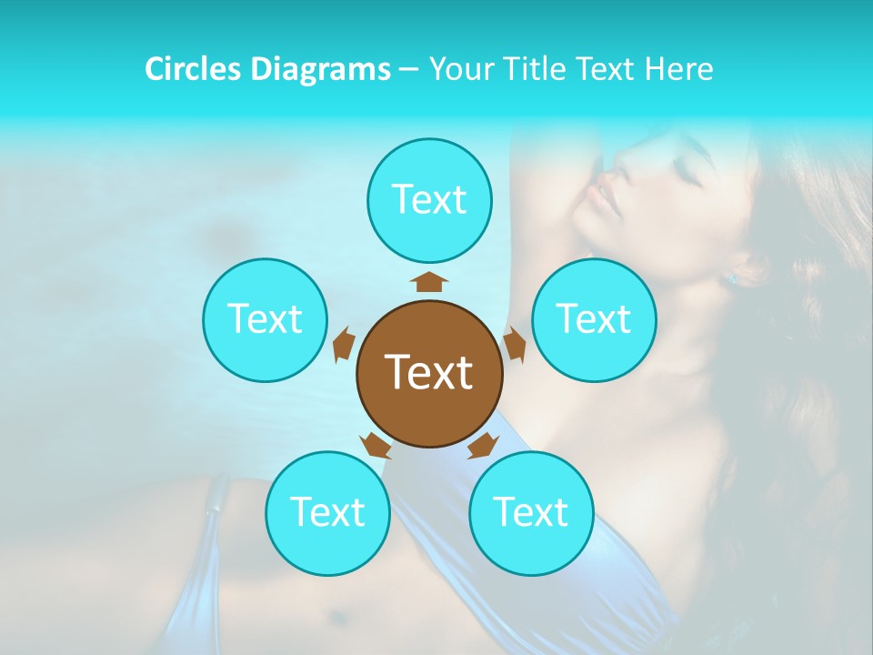 Hair Pool Lie PowerPoint Template