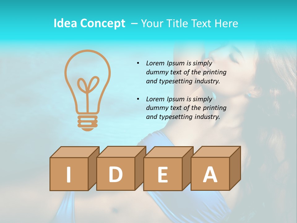 Hair Pool Lie PowerPoint Template