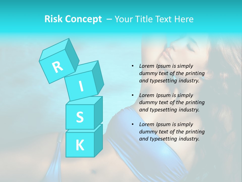 Hair Pool Lie PowerPoint Template