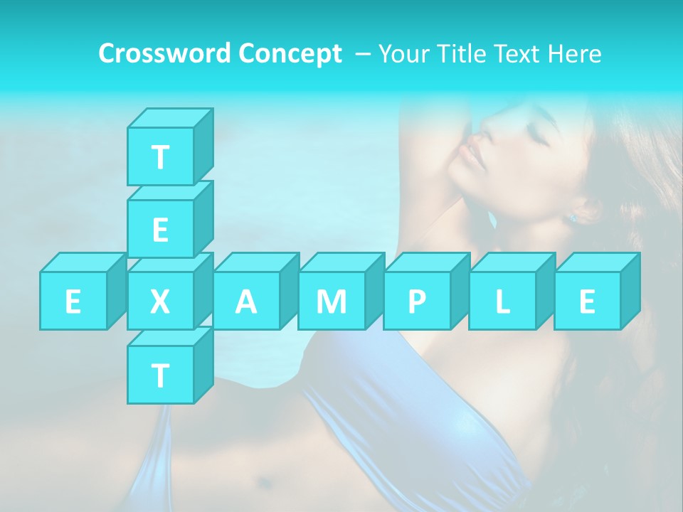 Hair Pool Lie PowerPoint Template