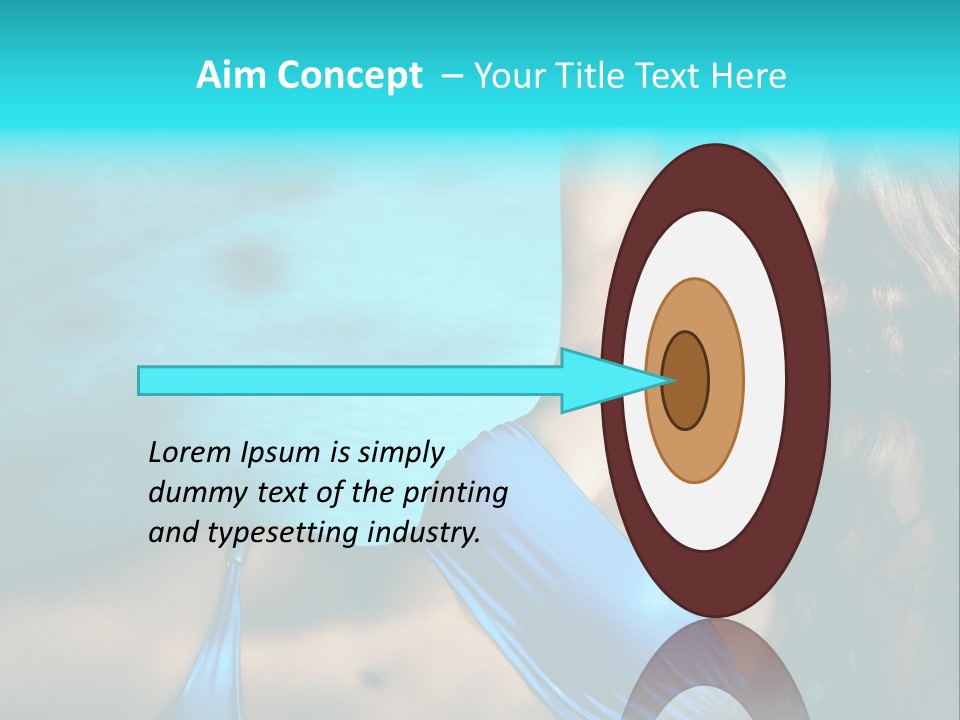 Hair Pool Lie PowerPoint Template