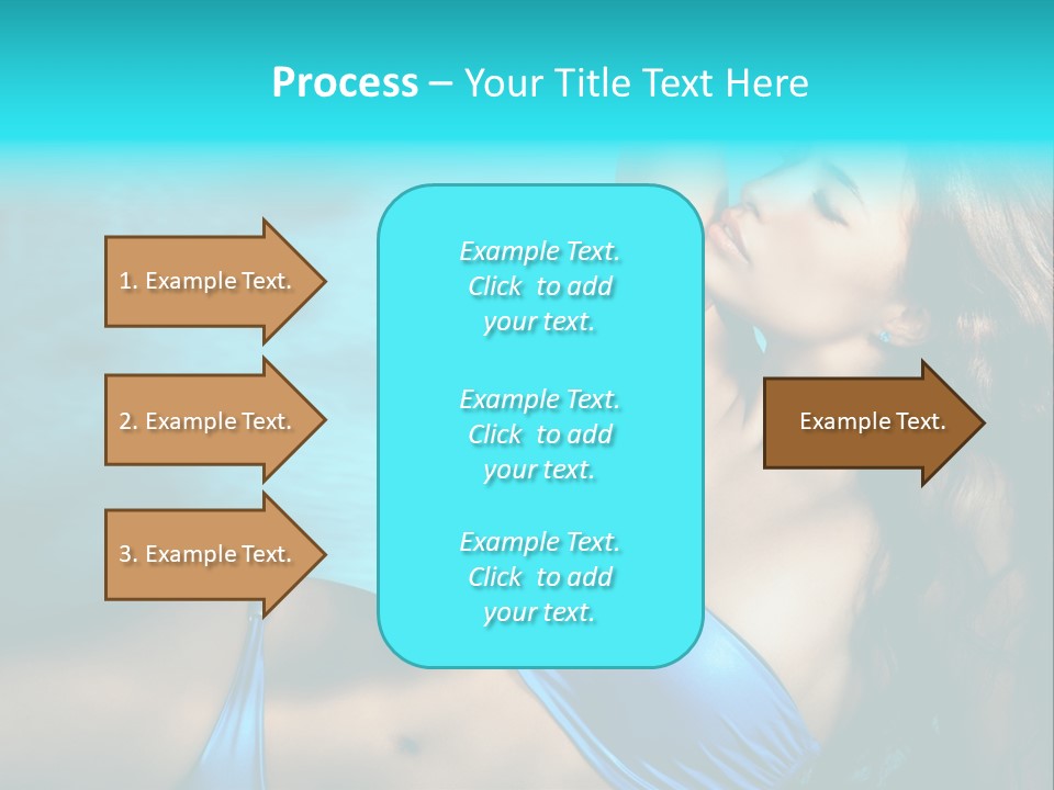 Hair Pool Lie PowerPoint Template