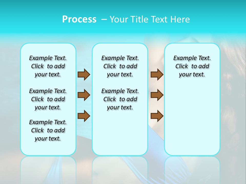 Hair Pool Lie PowerPoint Template