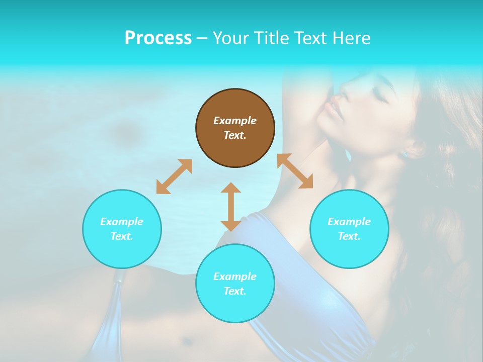 Hair Pool Lie PowerPoint Template