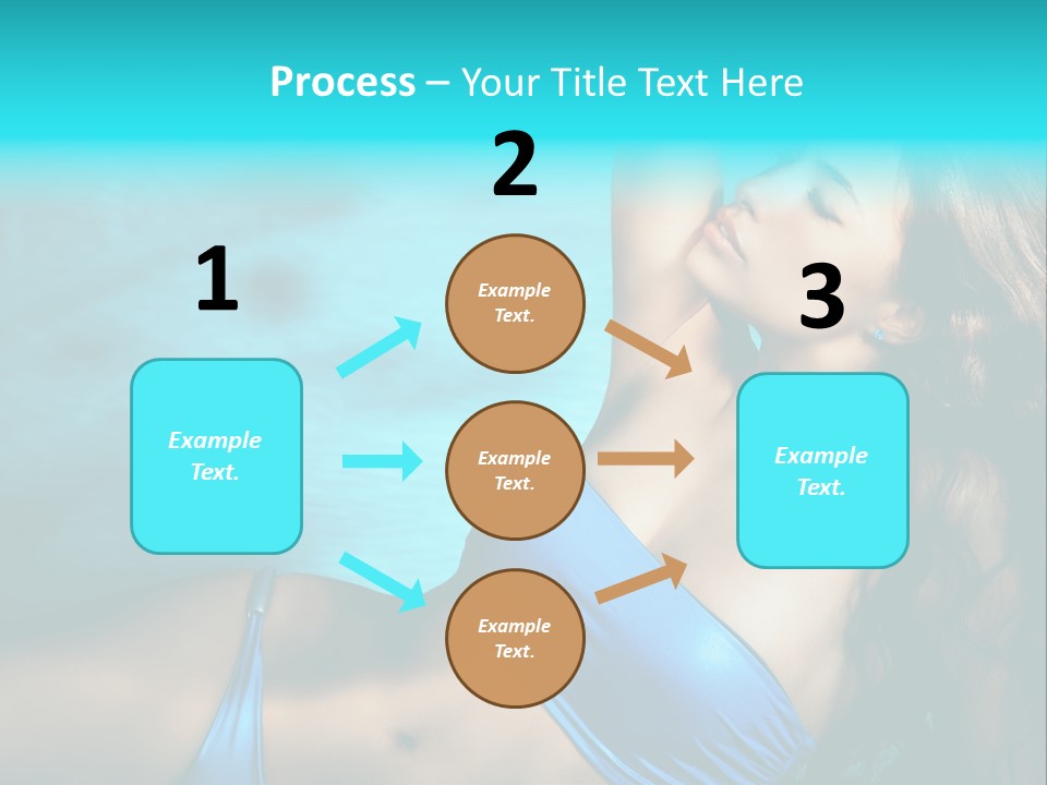 Hair Pool Lie PowerPoint Template