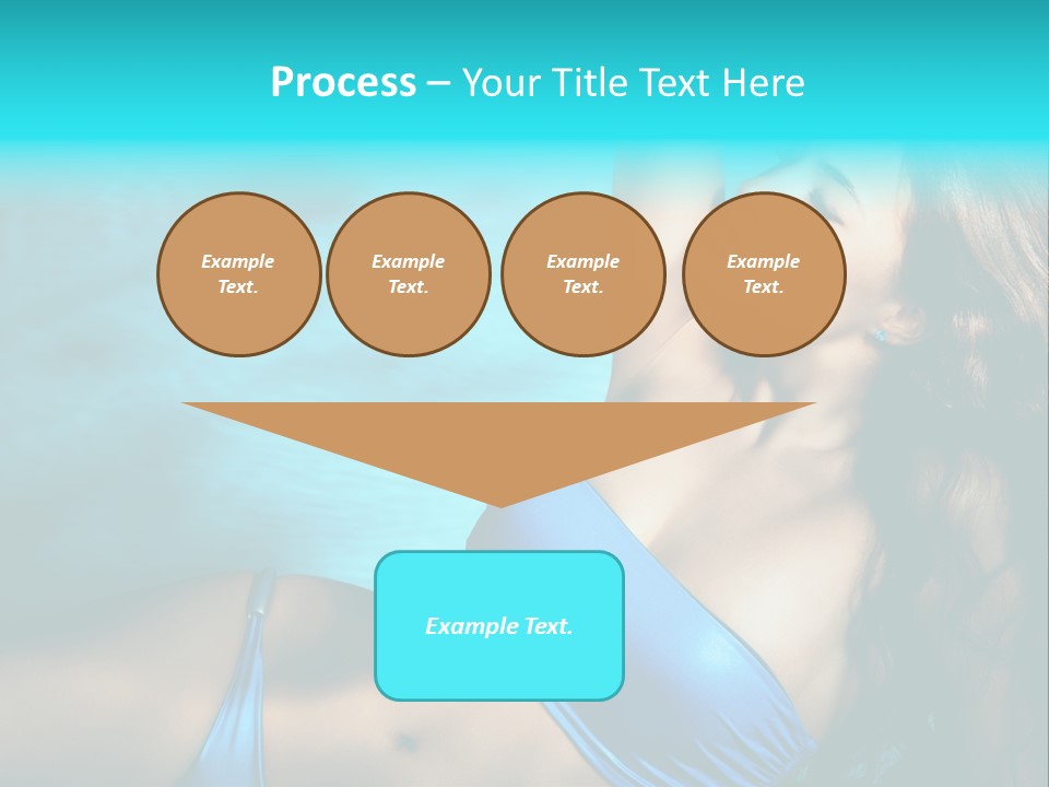 Hair Pool Lie PowerPoint Template