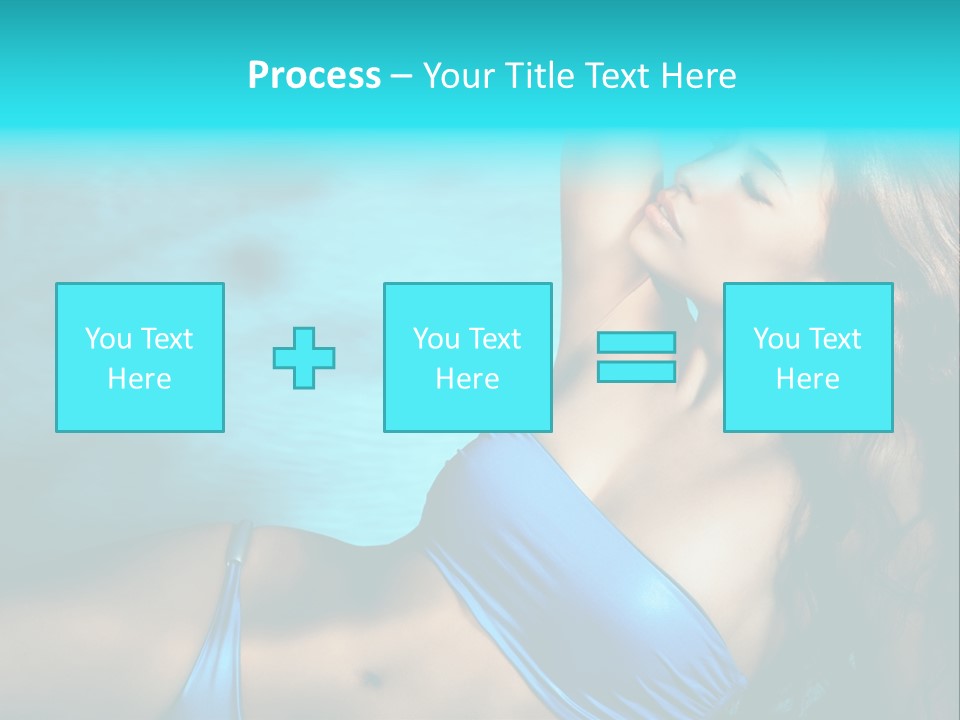 Hair Pool Lie PowerPoint Template
