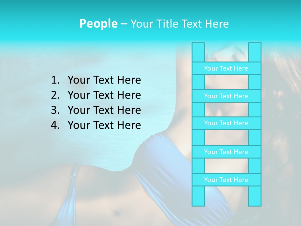 Hair Pool Lie PowerPoint Template