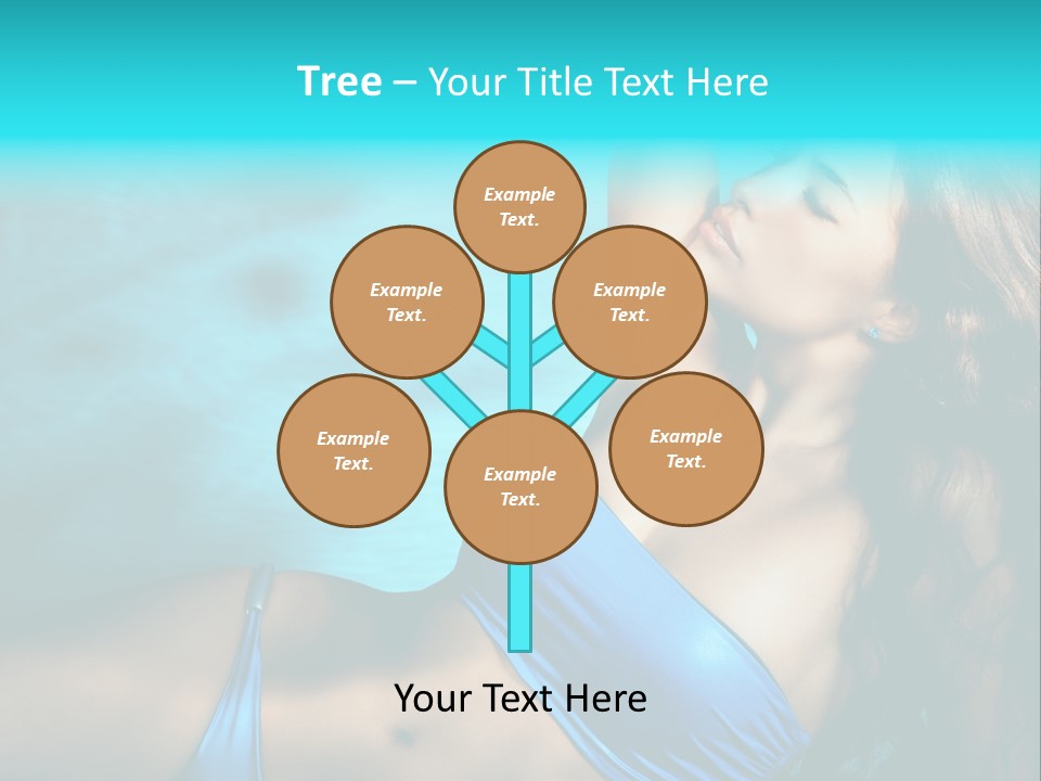 Hair Pool Lie PowerPoint Template