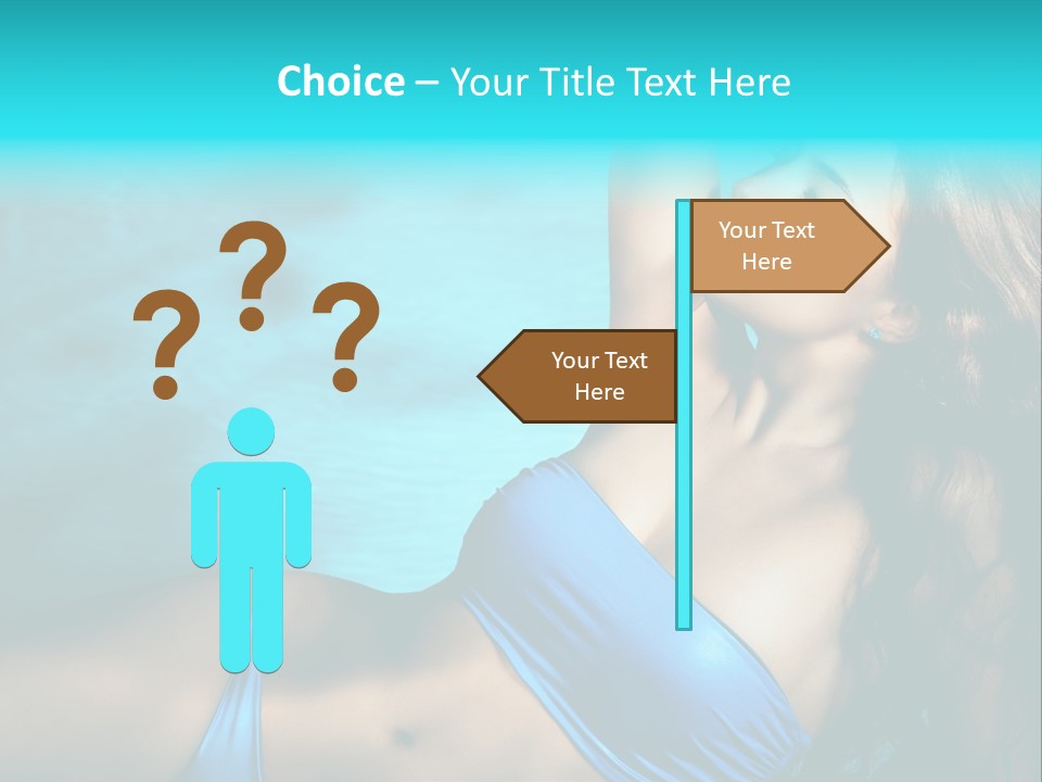 Hair Pool Lie PowerPoint Template