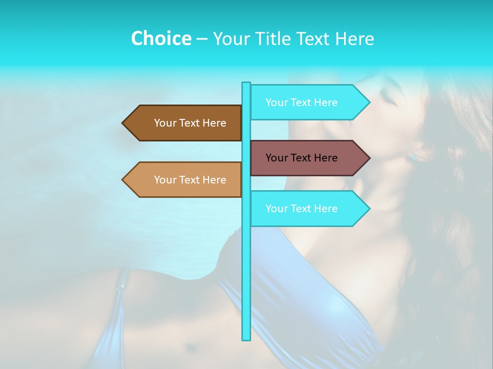 Hair Pool Lie PowerPoint Template