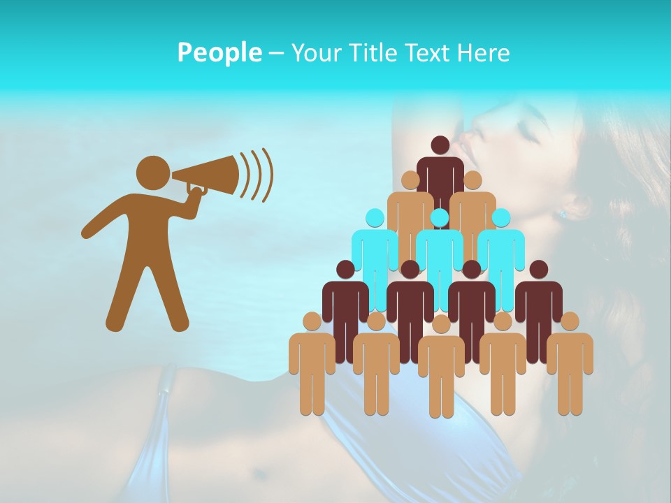 Hair Pool Lie PowerPoint Template