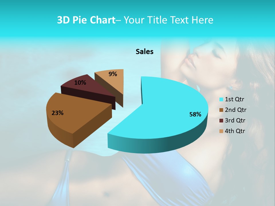 Hair Pool Lie PowerPoint Template