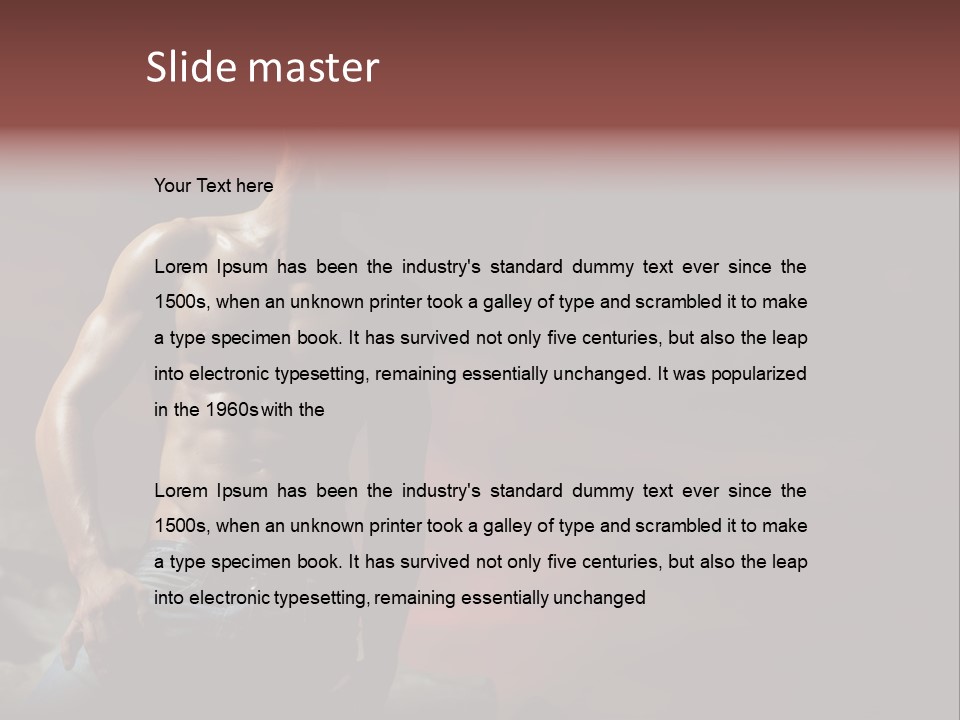 Jeans Sky Chest PowerPoint Template