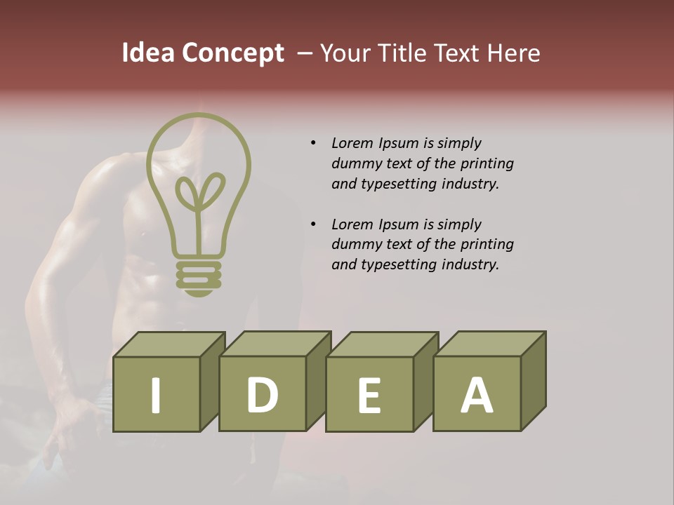 Jeans Sky Chest PowerPoint Template