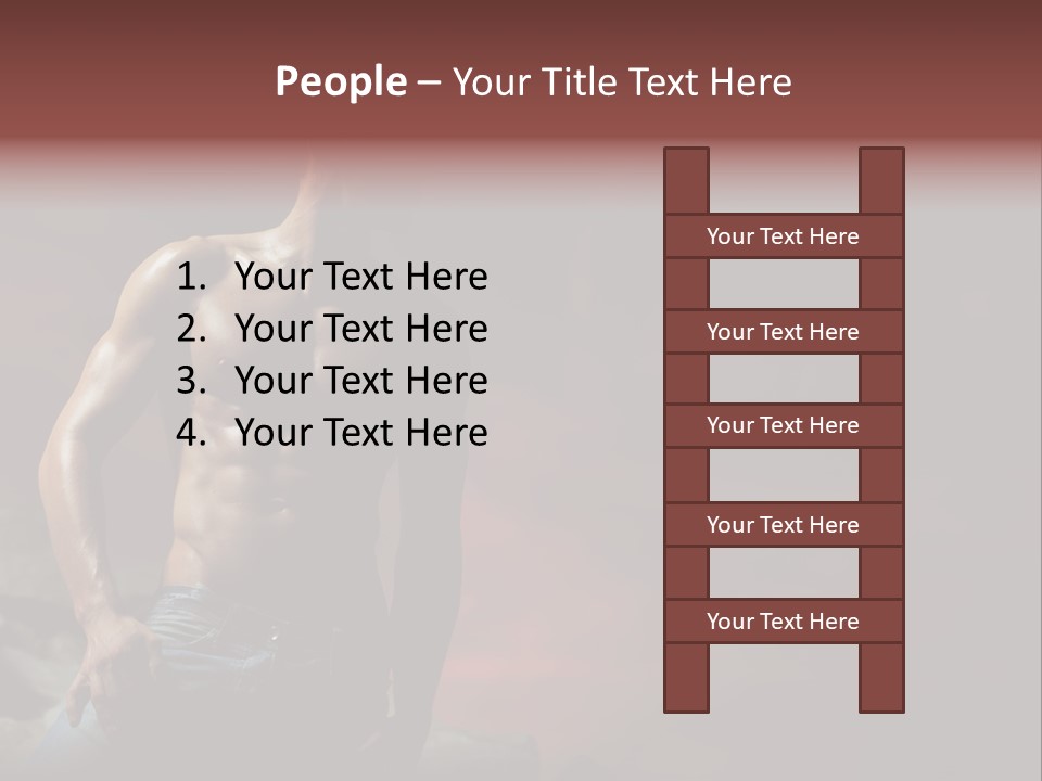 Jeans Sky Chest PowerPoint Template