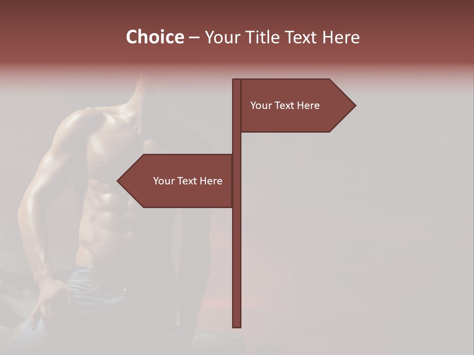 Jeans Sky Chest PowerPoint Template