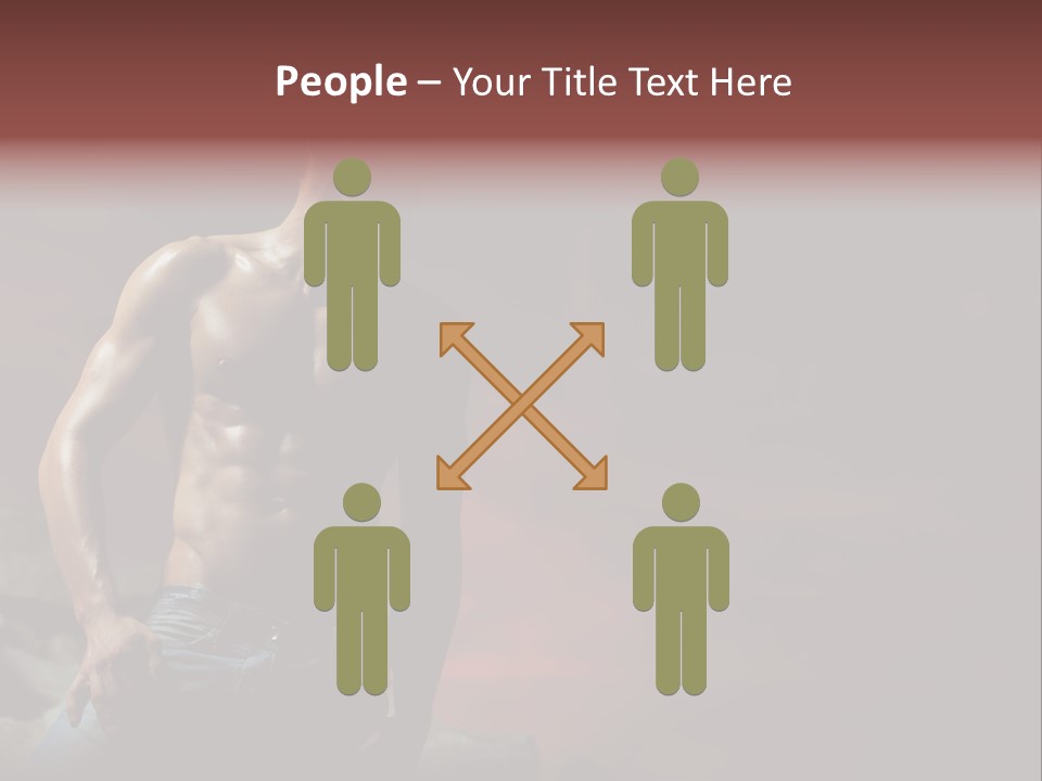 Jeans Sky Chest PowerPoint Template