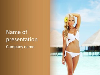 Nature Paradise Sea PowerPoint Template