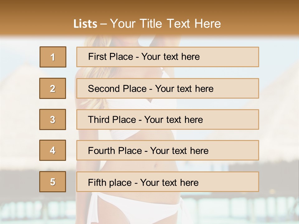 Nature Paradise Sea PowerPoint Template