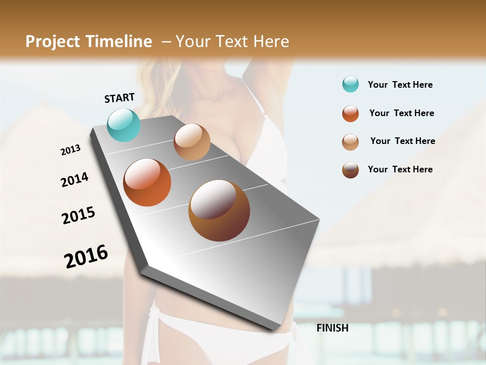 Nature Paradise Sea PowerPoint Template