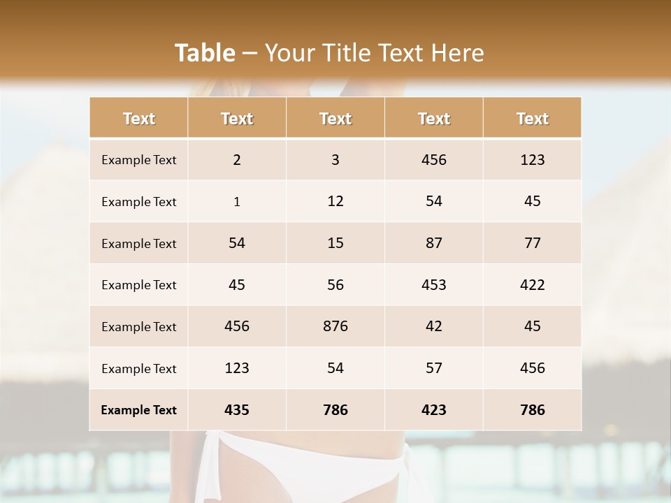 Nature Paradise Sea PowerPoint Template